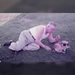 C.A. Walterhouse and his dog