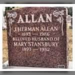 Jacob Herman Allan Headstone