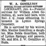 Wm Alton Gomillion 1950 Funeral Notice.JPG