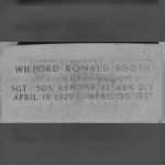 Wilford Ronald Booth Headstone