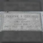 QM3 Chester Loren Gensman Navy Headstone