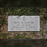 Hurl M Clover gravestone