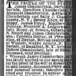 Chamberlains 1867 Heirs of Robt Chamberlain of Cayuga.JPG
