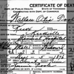 Wallace Otis Toole 1945 TN Death Cert.jpg