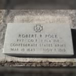 Robert Alexander Polk, Jr. Veteran Grave Stone