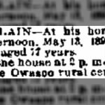 Jeremiah Ninian Chamberlain May 1899 Death Notice.jpg
