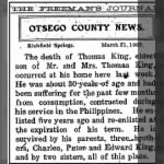 Thomas King obit 1907.png