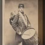John Peter Kelly & his drum- 24th regiment Michigan Volunteers, Infantry(~1861).jpg