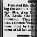 Ann Grey Chamberlain 1814 Death Notice.JPG