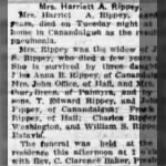 Harriet A Rippey 1920 Obit.JPG