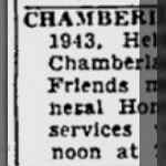 Helen Weniger Chamberlain 1943 Death Notice.jpg