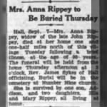 Anna E. Kelly Rippey 1932 To Be Buried.jpg