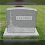 Zavorka Headstone In New St Marcus Cemetery St. Louis Missouri.