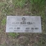 Grave of Alan Rau Crain