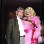 Dave Sherman with "Marilyn" at his 90th Birthday Party