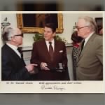 Dr. Crain, President Reagan, and Mr. MacNeil, 1981