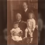 Harris Collingwood with father Charles, and sons Charles & Tom