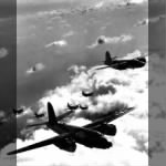 322nd Bomb Group in formation over German-occupied France