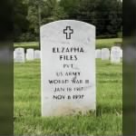Files, Elzapha (1917-1997), Military Tombstone