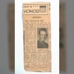 Newspaper Clipping SGT Clarence D. Huff MIA