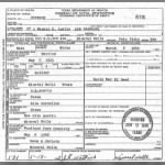 Death Certificate for Manson Dolphie Austin