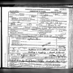 Washington Death Certificate
