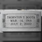 Thornton Young Booth Gravemarker
