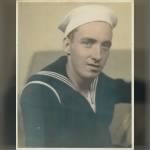John "Jack" Frank in WWII Naval Uniform