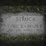 Head Stone of Dwight and Everest Strock, St Mary's Cemetery, Saranac, NY