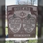 Abraham & Ethel Oseas tombstone