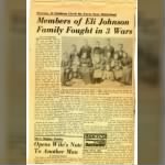Members of Eli Johnson Family Fought in 3 Wars (Page 1)