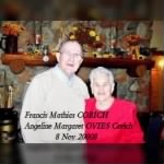 Francis Mathias Corich w/wife Angeline Margaret Ovies Corich 8 Nov 2008
