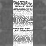 William Block Death Notice