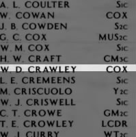CRAWLEY, Wallace Dewight