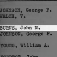Burns, John M