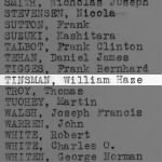 Tinsman, William Haze
