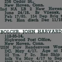Bolcer, John Harvard