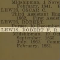 Lewis, Robert F R