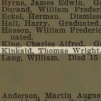 Kinkaid, Thomas Wright