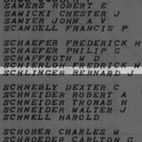 Schlinger, Bernard J