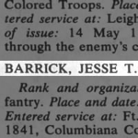 Barrick, Jesse T