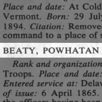 Beaty, Powhatan