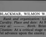 Blackmar, Wilmon W