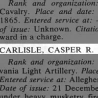 Carlisle, Casper R