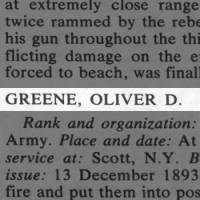 Greene, Oliver D
