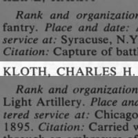 Kloth, Charles H