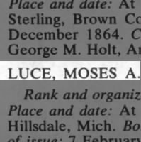 Luce, Moses A