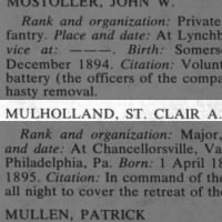 Mulholland, St Clair A