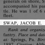 Swap, Jacob E