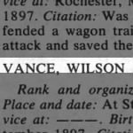 Vance, Wilson